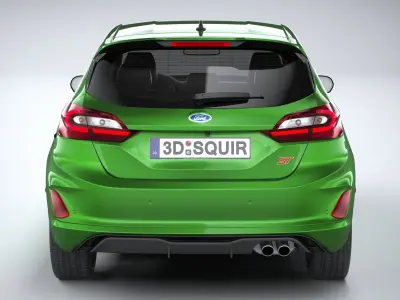 Fiesta ST 3-door 2022 3D model