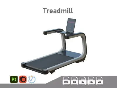 Treadmill Low-poly 3D model buy