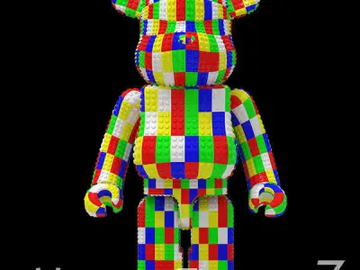 Lego BearBrick 3D model