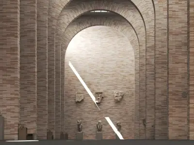 National Museum of Roman Art in Merida - Art gallery - Moneo 3D model