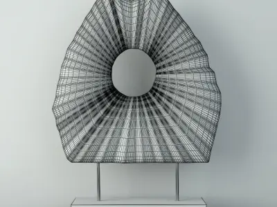Decorative Teak Object  ZARA HOME 3D model