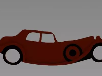 Keychain 3D Print Model car Free 3D print model