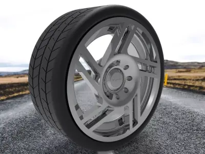 PLATI 13 inch car wheel 3D model