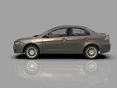 Mitsubishi Lancer Fortis TW-Spec 2013 HQ interior 3D model