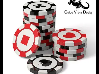 Casino chips 3D model
