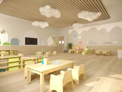  Kindergartenpreschool education training roomearly  3D model