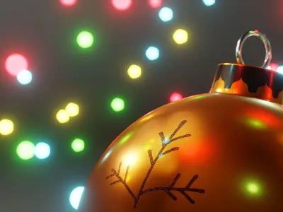 Xmas Baubles Decoration 3D model