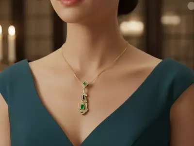 The Empress Heirloom Pendant jewelry 3D model - for Her 3D print model