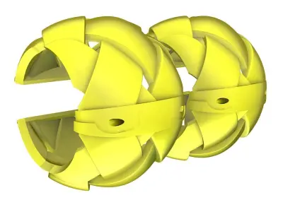 A7871 Hoop Earrings 3D Model 3D print model