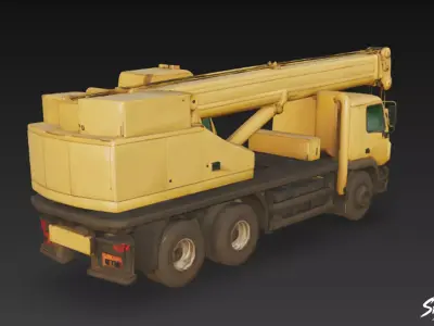 Crane Low-poly 3D model