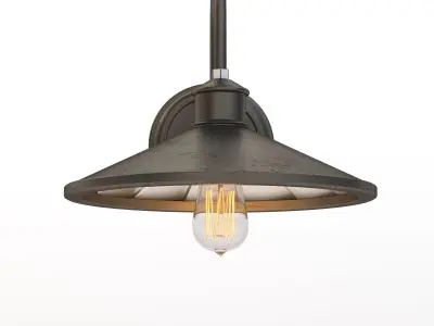 Detail Brooklyn 12in Wide Bronze Wall Sconce 3D model