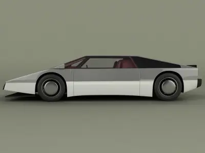 Aston Martin Bulldog Concept 3D model