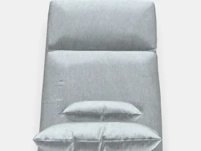 SODERHAMN Lounge chair Low-poly 3D model