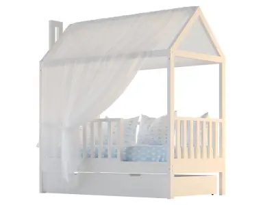 Children is Bed House 01 3D Model Collection