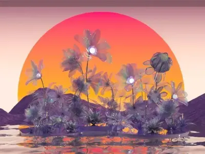 Floristry Fine art display 3D model