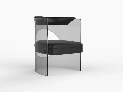 Art Decorative Chair Low-poly 3D model