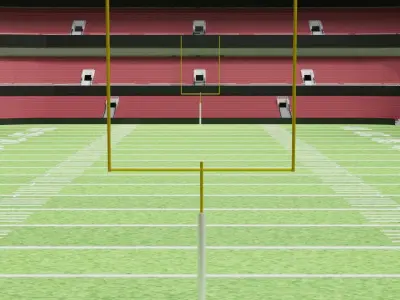 Nfl American Stadium Low-poly 3D model