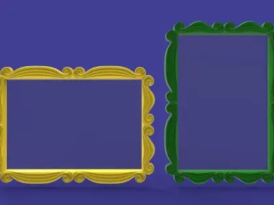 SWIRL - PICTURE or MIRROR FRAME 3D print model