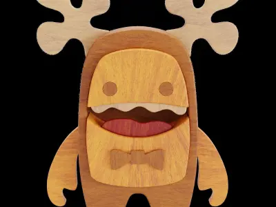 wood candy 3D model