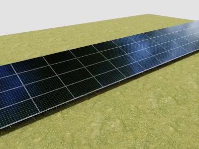 Solar Panel Steel Construction Type 21 3D model