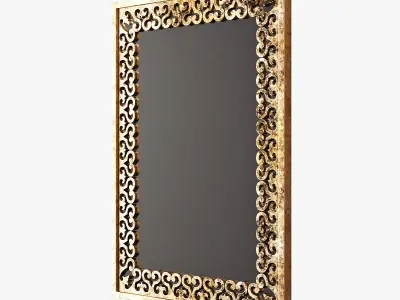 Surya becklin rectangular wall mirror 3D model