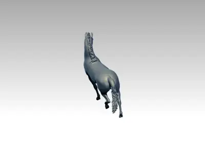 Horse ride mustang  3D print model