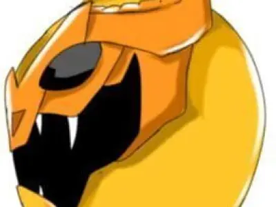 Helmet Power Rangers Cover yellow  3D print model