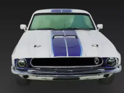 1969 Shelby GT-350 3D Model 3D print model