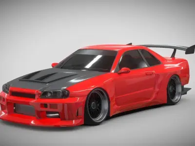 Nissan Skyline GT R34 3D model