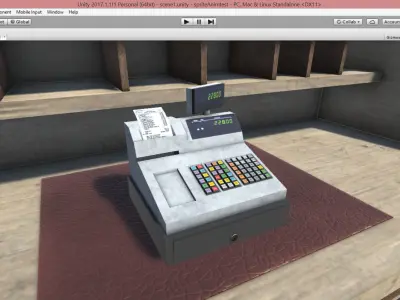 cash register Low-poly 3D model