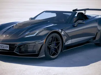 Chevrolet Corvette ZR1 Convertible CG 2019 3D model