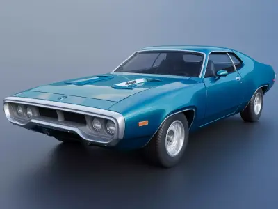 Plymouth Road Runner 1972 3D print model