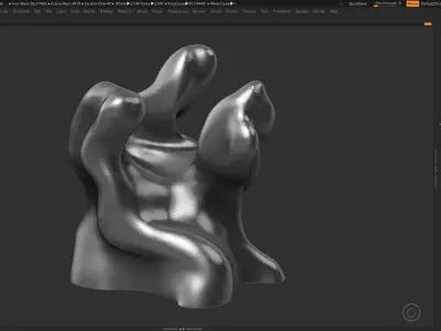 Modern Abstract Decorative sculpture 3d print model 45 3D print model