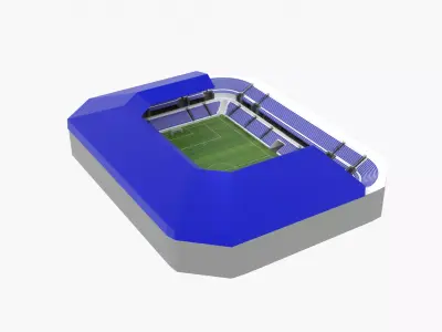 Soccer Stadium Low-poly 3D model 28