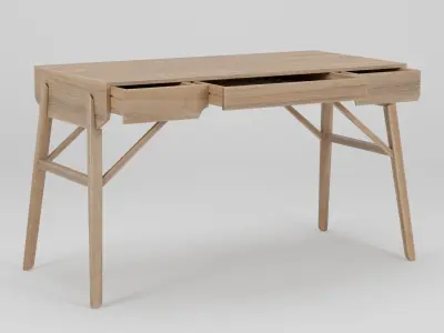 TUKI DESK 134x62x74 Low-poly 3D model