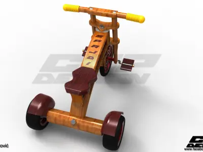 CGPdesign academy Spajdi- kid bike- design by Almir Covic Free 3D model