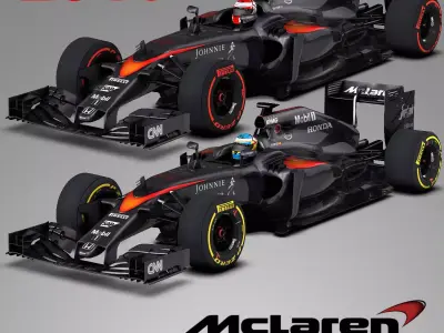 Mclaren MP4 30 Low-poly 3D model