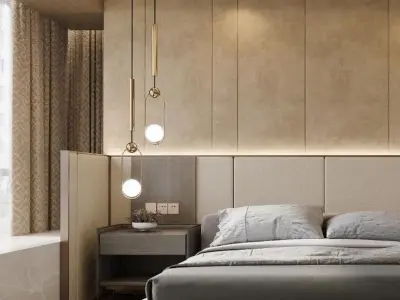 Bedroom Modern Luxury 3D model