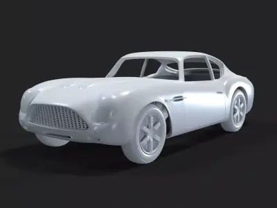 Aston Martin DB4 GT Zagato 1970 3D print model