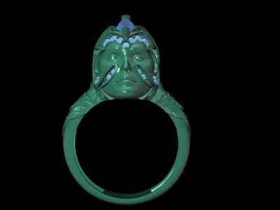 Women Ring 3D print model 5