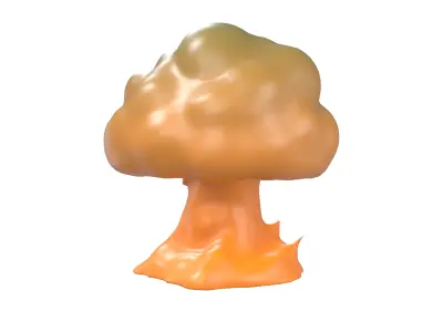 Explosion Icon v1 001 Low-poly 3D model