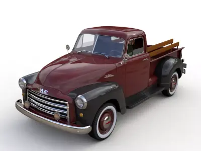 GMC 3100 PICKUP TRUCK 1952 3D model