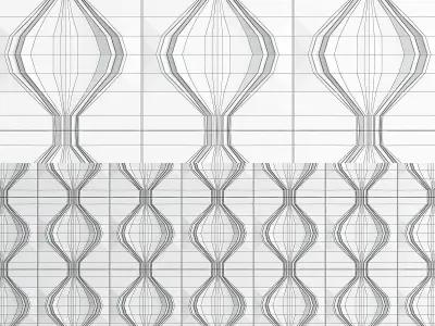 Wall-panels low poly 3d model collection wallpapers pieces Low-poly 3D model