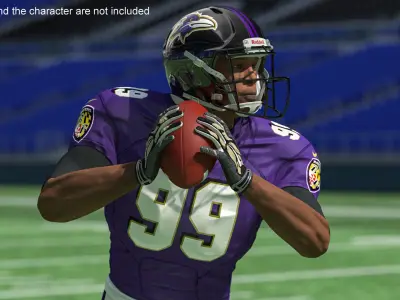 Baltimore Ravens American Football Helmet 3D model