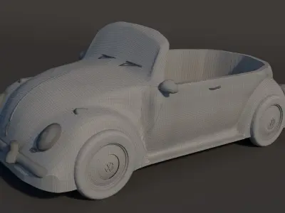 3d Classic Beetle ready to print 3D print model