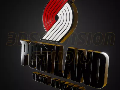 New Portland Trail Blazers logo - Cinematic - 3D print 3D model
