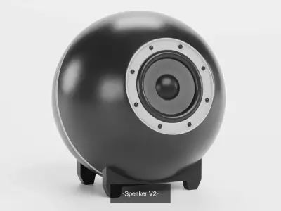 -Speakers Black- 3D Model Collection