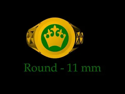 Crown Gold Ring - 0033 3D print model