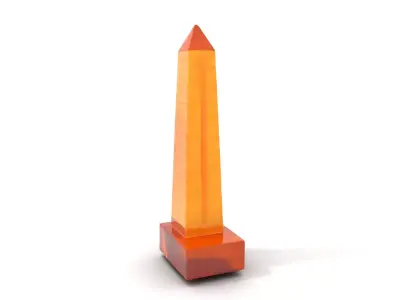 Amber Obelisk model pack Low-poly 3D model