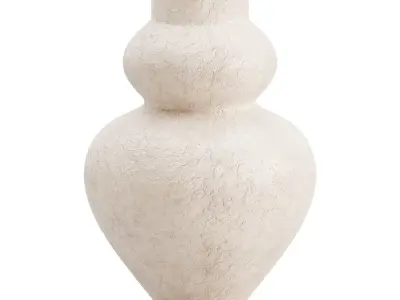 Vase decor Low-poly 3D model 30